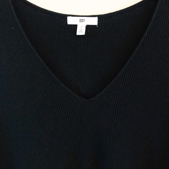 BP Black V neck Pullover Sweater Size Small - Picture 2 of 7